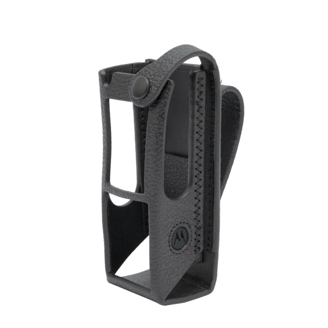 hard leather carry case, 3" fixed belt loop, display (pmln8301a) hard leather carry case, 3" fixed belt loop, display (pmln8301a)